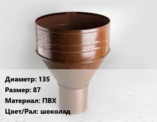 Воронка 135 87 ПВХ шоколад